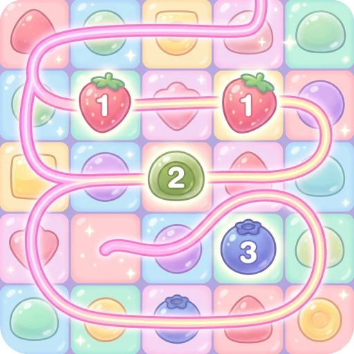 Mochi Zip — free one-line number path puzzle game